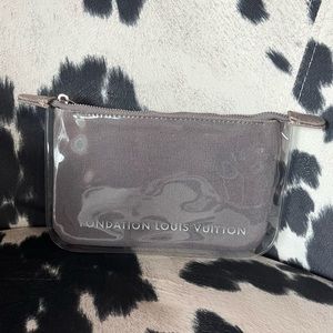 Louis Vuitton Fondation Gray & Clear Cosmetic Pouch